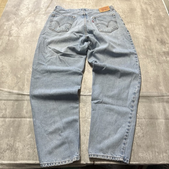 Levis 560 Jeans Men 36x34 Blue Loose Baggy Tapered Medium Wash Material - Picture 7 of 12